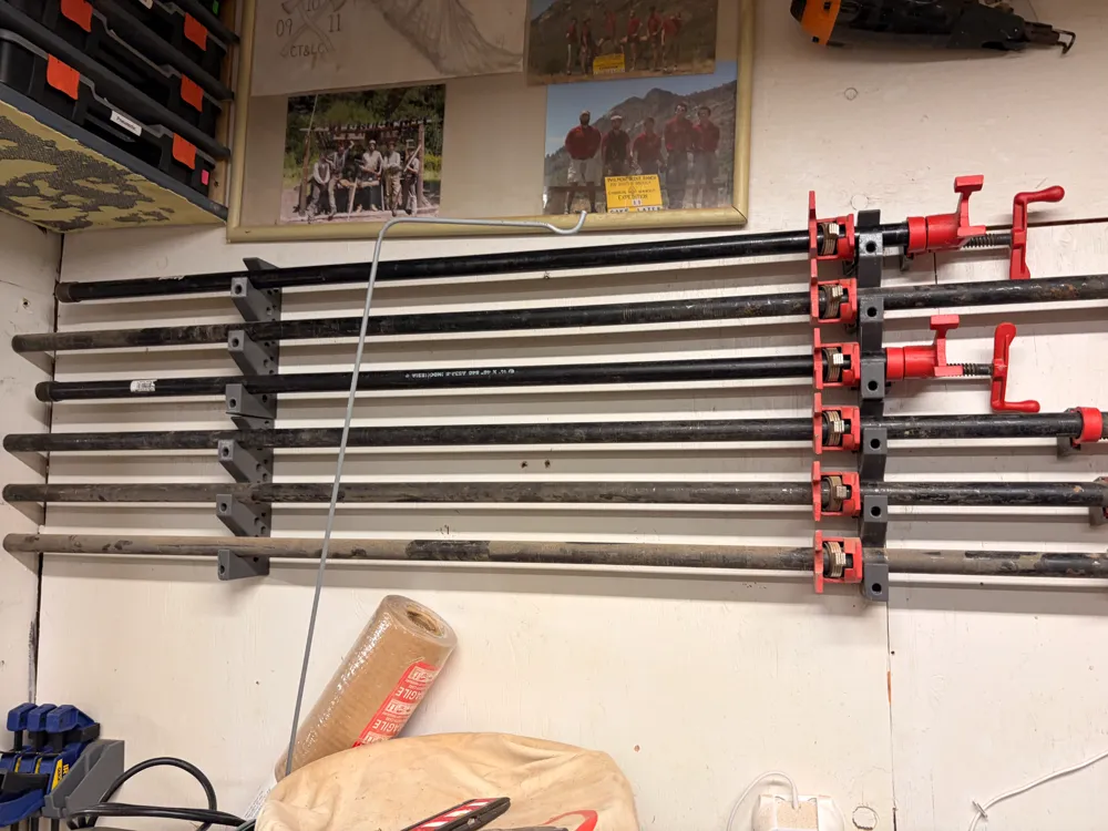 3/4" pipe clamp rack foto 1