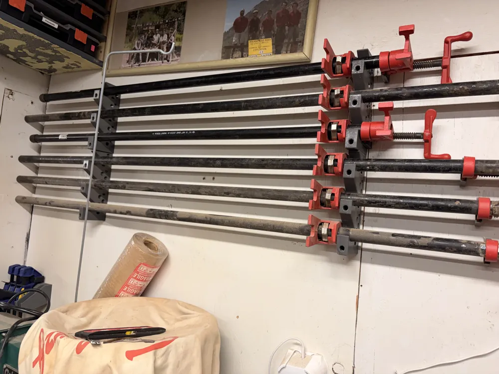 3/4" pipe clamp rack foto 2
