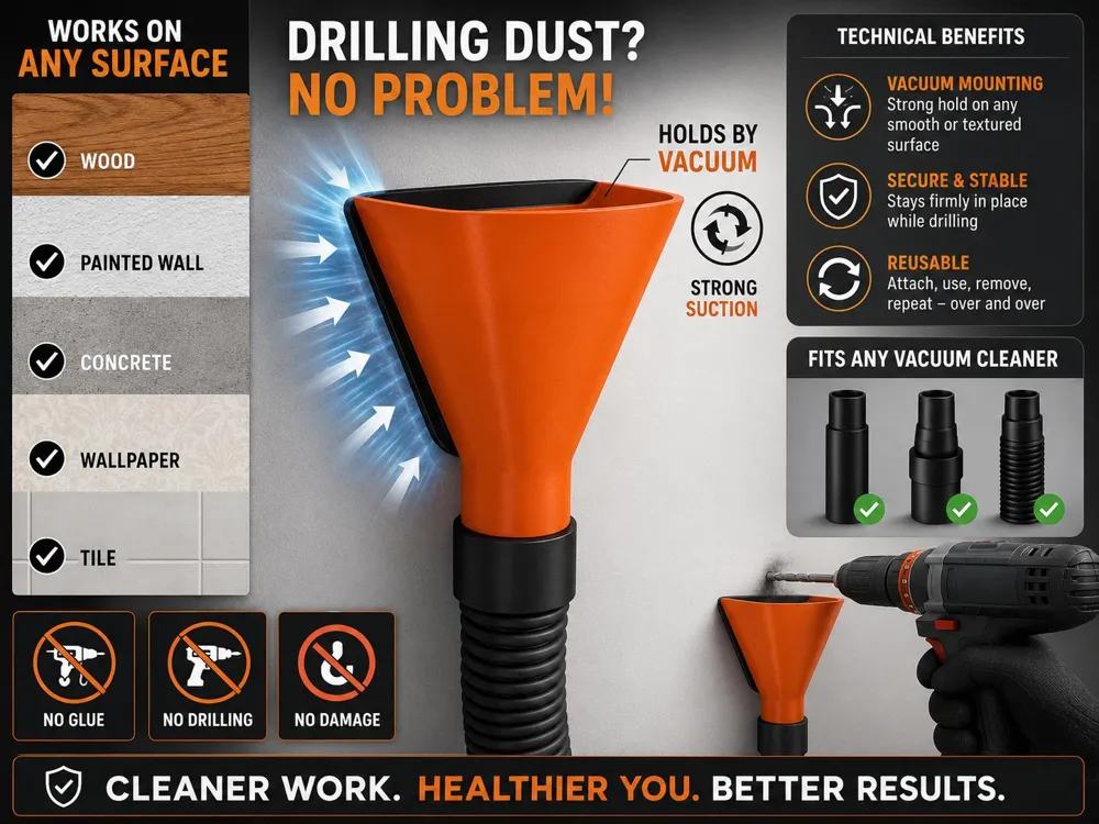 Dust Extraction - Hands-Free Vacuum Funnel foto 1