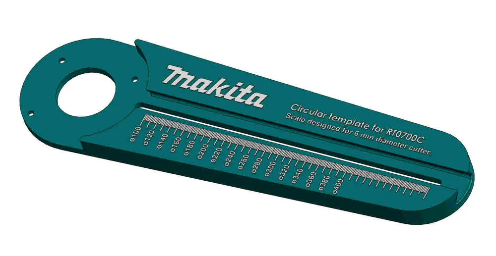 Circular template for Makita router foto 2